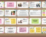 Grafika przedstawia kolaż slajdów z poradami dotyczącymi szacunku i dobrych relacji w szkole.