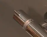 Bateria termostatyczna z oznaczeniem "Eco" pokazuje, jak działa, regulując temperaturę wody.