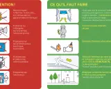 En cas de **fuite de gaz**, ventilez, fermez les robinets, évitez les flammes. Sortez et appelez le 03 88 75 20 75. Prenez l'escalier.