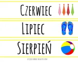 Jak nauczyć dziecko miesięcy: Czerwiec (krawaty), Lipiec (klapki), Sierpień (piłka). Letnia nauka!