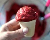 Sorbet malinowy: gładki przepis bez maszynki (także fit!)