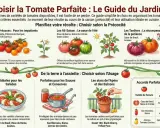 Guide du jardinier : différentes variétés de tomates, des précoces aux tardives, idéales pour salades, sauces, apéros. Tomates cerises pour la culture en pot.