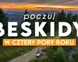 Zachód słońca nad Beskidami. Szlaki w Beskidach zapraszają do odkrywania piękna gór o każdej porze roku.
