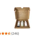 Kit pour analyse dureté de l'eau avec trois flacons de réactifs. Instructions pour le contrôle de la dureté de l'eau.