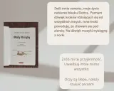 Okładka książki "Mały Książę" z cytatami z powieści.