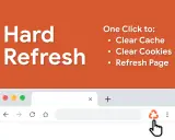 Jak odświeżyć stronę internetową? Ikona "Hard Refresh" pozwala wyczyścić pamięć podręczną i ciasteczka jednym kliknięciem.
