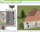 Planung eines Passivhauses mit 3D-Ansicht. Mögliche Nachteile wie hohe Anfangskosten werden hier nicht thematisiert, sondern die Visualisierung des Entwurfs.