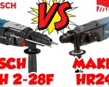 Która młotowiertarka lepsza? Bosch GBH 2-26 DRE vs Makita HR2470