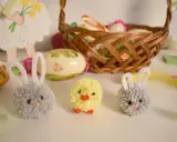 Urocze zajączki i kurczaczek z włóczki, idealne ozdoby wielkanocne. Z włóczki można stworzyć wiele pięknych rzeczy!