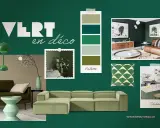 Inspiration déco : avec quelle couleur associer le vert pour une ambiance sereine. Palette de verts, canapé, coussin, cuisine et salon.