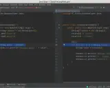 Kod Java z pętlą for-each, która iteruje po liście kolorów. Widać fragment kodu z pętlą while js, która jest używana do podobnego celu.