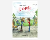 Libros para niñas de 12 años: ¡Jopé! Te juro por Arturo que así fue. Divertida portada de un libro infantil con niños y abuela en el jardín.