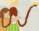Dos chicas se abrazan. Una le da apoyo a la otra, mostrando cómo ayudar a tu pareja con depresión.