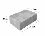 Bloczek fundamentowy o wymiarach 38x24x14 cm. Zastanawiasz się, ile waży bloczek fundamentowy?