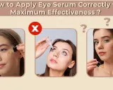 Come applicare il siero contorno occhi: goccia sulla mano, picchiettare delicatamente. Evitare il contatto diretto con l'occhio.
