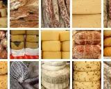 Selezione di formaggi e salumi, un tripudio di prodotti tipici toscani.
