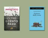 Due libri: "Oltre i cento passi" di Giovanni Impastato, che racconta la lotta alla mafia, e "Il giorno della civetta" di Leonardo Sciascia, un classico sui libri mafia.