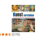Buchcover "Kunst verstehen" mit verschiedenen Kunstwerken, die moderne Kunst merkmale illustrieren.