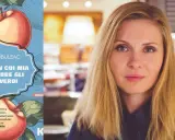 Copertina del libro "L'estate in cui mia madre ebbe gli occhi verdi" di Tatiana Țîbuleac, accanto a un ritratto dell'autrice.