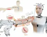 Un robot humanoïde simule un arc réflexe pour réagir à la douleur et aux blessures, un système roboratif pour une meilleure interaction.