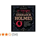 Copertina del libro "Gli enigmi di Sherlock Holmes" di Gareth Moore. Un breve riassunto: oltre 130 enigmi da risolvere con il celebre detective.