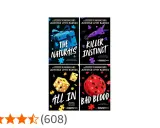 Copertine dei libri "The Naturals", "Killer Instinct", "All In" e "Bad Blood" di Jennifer Lynn Barnes. La serie "The Naturals" esplora le menti dei serial killer.