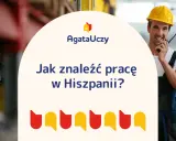 Uśmiechnięty pracownik w kasku i ogrodniczkach z krótkofalówką. Jak znaleźć pracę w Hiszpanii? AgataUczy.