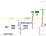 Schemat podłączenia kotła Viessmann Vitodens 100-W z zasobnikiem Vitocell. Widoczny jest viessmann vitodens 100 podłączenie sterownika.