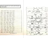 Schede matematica carnevale: risolvi le operazioni e incolla i pezzi del puzzle con i risultati corretti per completare le immagini.