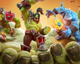 Orkowie i niebiescy giganci walczą w grze Warcraft Rumble. Zbliża się epicka bitwa!