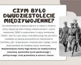 Dwudziestolecie międzywojenne, czas nadziei i napięć, to epoka rozwoju kultury masowej i przemian. Na zdjęciu żołnierze w historycznych strojach.