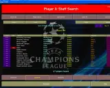 Ekran gry Championship Manager 01/02, lista wyszukanych zawodników z Grecji.