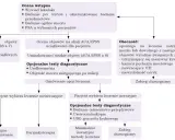 Schemat diagnostyczny BPH: USG gruczołu krokowego jako jedna z opcji po ocenie objawów i wyborze leczenia inwazyjnego.