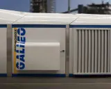 Mobilna stacja Galileo Microbox, która może być wykorzystana do tankowania CNG.