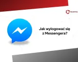 Ikona Messengera i tekst "Jak wylogować się z Messengera?". Dowiedz się, jak bezpiecznie zakończyć sesję na Androidzie.