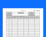 Tabela "Lista obecności pracownika" zawiera kolumny: Rok, Miesiąc, Norma, Stanowisko, Imię i Nazwisko, Dzień miesiąca, Czas rozpoczęcia pracy, Czas zakończenia pracy, Ilość godzin, Informacja, Podpis.