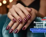 Dłonie z bordowymi paznokciami żelowymi. Poznaj różne rodzaje żeli do paznokci i sposoby na trwałą stylizację.
