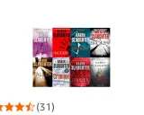 Copertine di libri di Karin Slaughter, tra cui "Triptych", "Fractured", "Undone", "Broken", "Fallen", "Criminal", "Unseen" e "The Kept Woman", disposti in ordine cronologico.