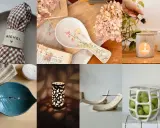Objets artisanaux en argile : porte-serviette personnalisé, cuillère décorée, diffuseur, porte-savon feuille, lampe ajourée, repose-baguettes, panier à fruits. Une belle idée argile.