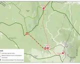 Mapa Karkonoszy: czerwone linie oznaczają zamknięte szlaki, zielone obwodnice. Czy szlaki w Karkonoszach są otwarte? Sprawdź mapę!