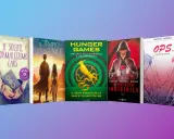 Libri per ragazzi scuola media: "Il solito, normalissimo caos", "Il tempio della fenice", "Hunger Games", "Il ragazzo invisibile" e "Ops...".