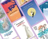 Copertine di libri di Matteo Bussola: "Un buon posto in cui fermarsi", "Mezzamela", "Il talento della rondine", "Viola e il blu", "La neve in fondo al mare", "Il tempo di tornare a casa" e "Zeroventi".