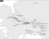 Mapa Karaibów, gdzie leżą m.in. Kuba, Bahamy, Jamajka, Haiti, Dominikana, Portoryko, Antigua i Barbuda, Gwadelupa, Martynika, Barbados, Trynidad i Tobago.