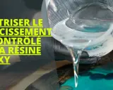 Mélange de résine époxy, attention au dosage du durcisseur pour éviter un durcissement incontrôlé.