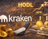 Kraken opinie: stosy bitcoinów, sprzętowy portfel, dolary i wykres wzrostu APR 23%. HODL!