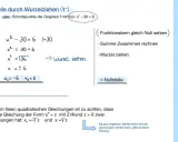 Berechnung von Nullstellen durch Wurzelziehen: x² - 30 = 6 führt zu x = ±6. Dies zeigt, dass es zwei Lösungen gibt, keine dreifache Nullstelle.