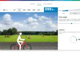 Symulator zasięgu roweru elektrycznego Bosch. Ustawienia: 20 km/h, 100 kg wagi, 60 rpm.