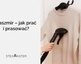 Kaszmir – jak prać i prasować? Delikatny sweter z kaszmiru jest pielęgnowany parownicą.