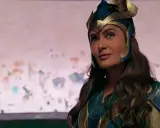 Salma Hayek som Ajak i Eternals, en av de mäktiga rollerna i eternals.