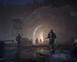 Żołnierze zbliżają się do tunelu nocą, przygotowując się na to, co przyniesie dzień jutrzejszy.